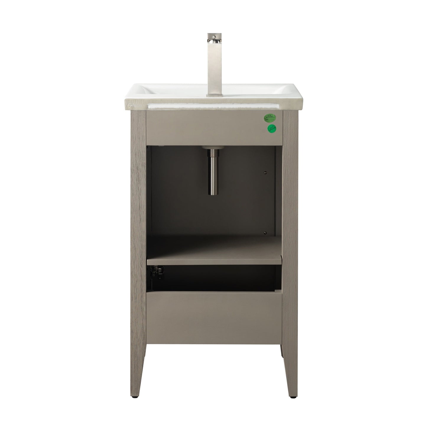 Meuble-lavabo simple Vanity Art 20, 24 ou 30 avec dessus en céramique