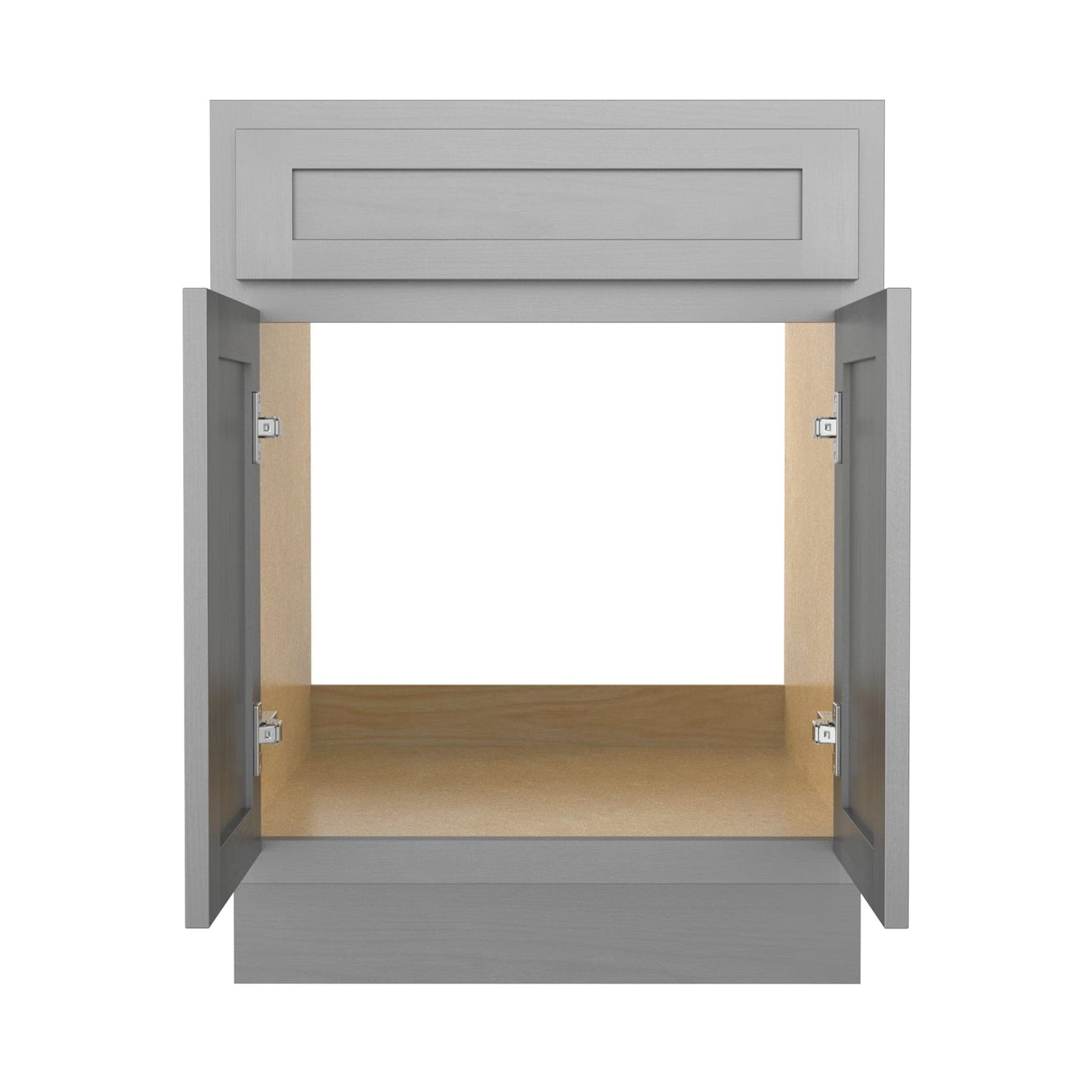 Meuble-lavabo simple en bois massif de 24 pouces de Vanity Art