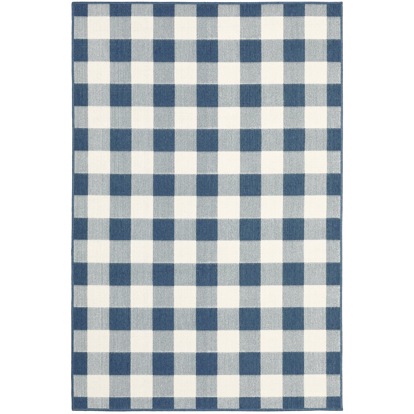Vista Home Malta Gingham Check Indoor/Outdoor Area Rug