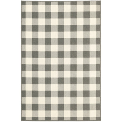 Vista Home Malta Gingham Check Indoor/Outdoor Area Rug