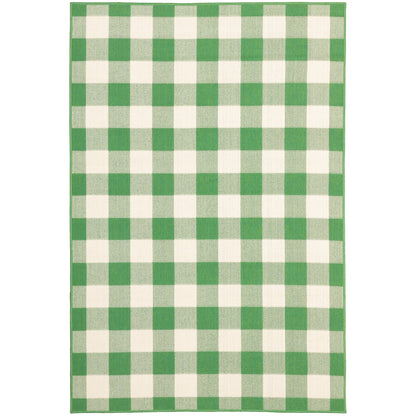 Vista Home Malta Gingham Check Indoor/Outdoor Area Rug