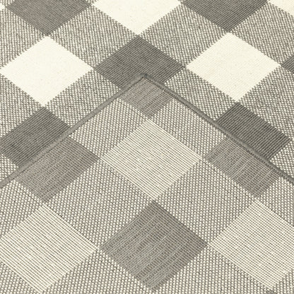 Vista Home Malta Gingham Check Indoor/Outdoor Area Rug