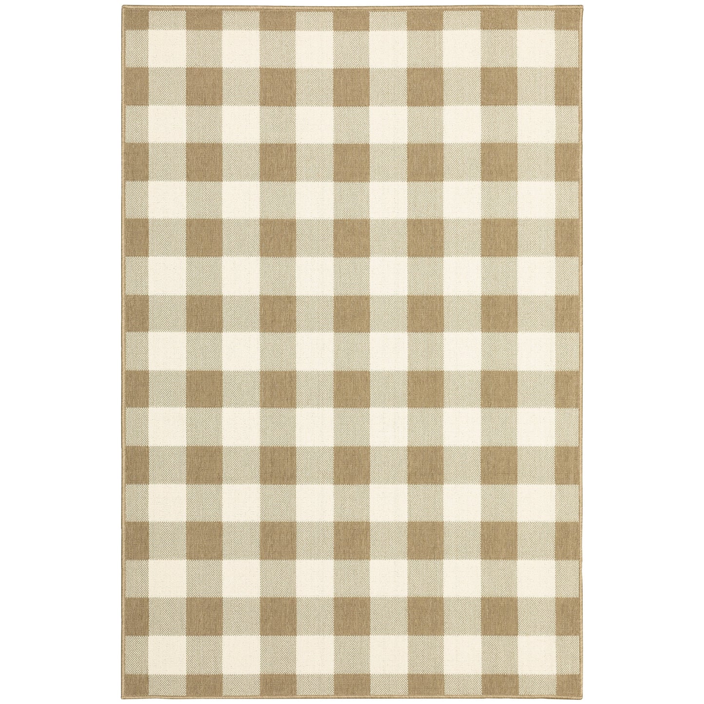 Vista Home Malta Gingham Check Indoor/Outdoor Area Rug