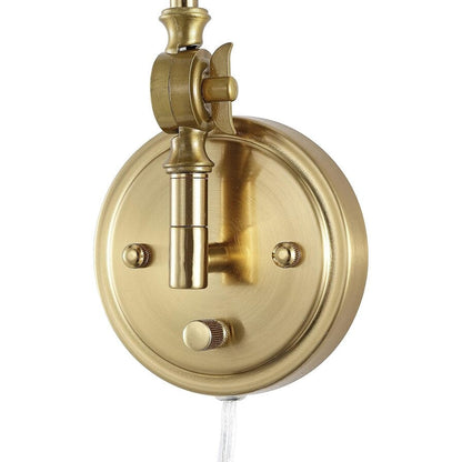 WINGBO Industrial Swing Arm Wall Sconce with Metal Shade,2-Pack...