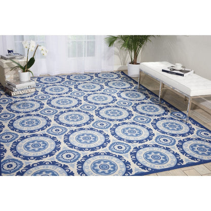 Waverly Sun N' Shade Indoor Outdoor Boho Medallion Area Rug