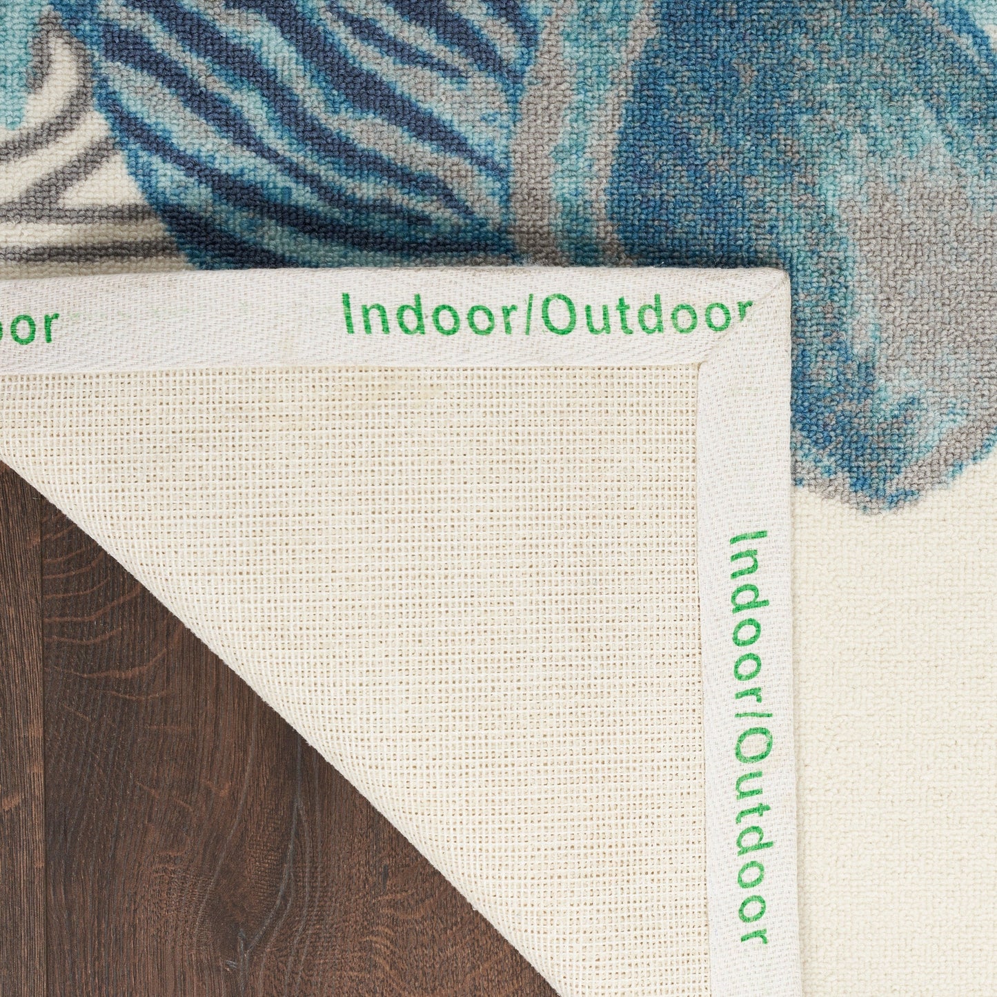 Waverly Sun & Shade Shore Thing Tropical Sea Shell Floral Indoor Outdoor Area Rug