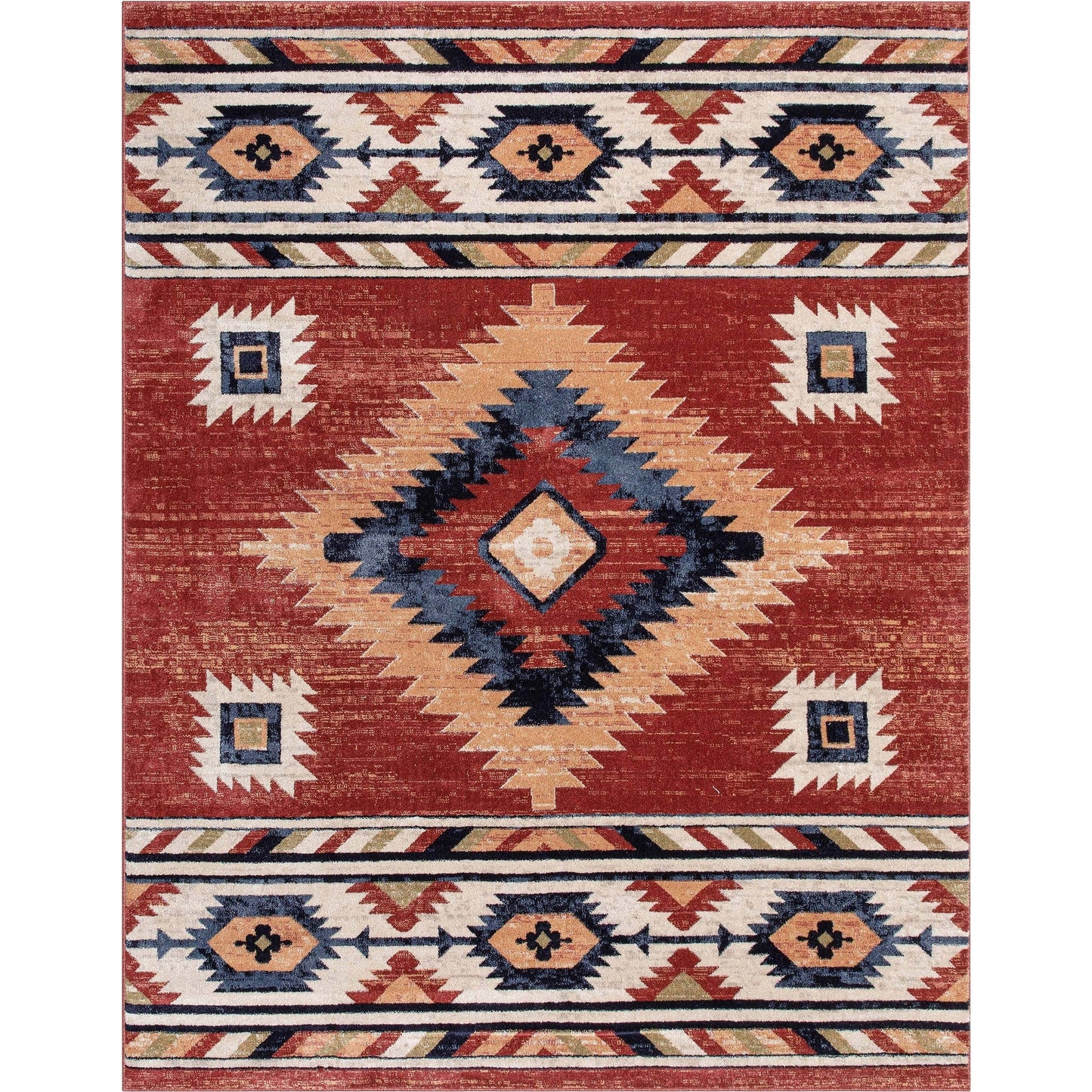 Well Woven Tulsa Lea Southwestern Tribal Area Rug