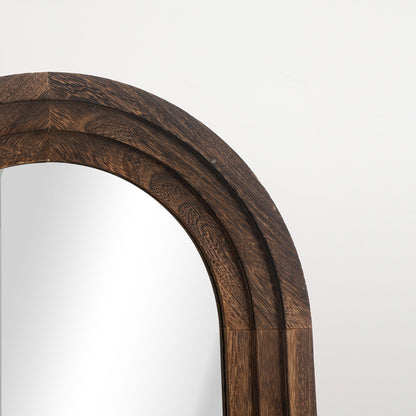 Miroir mural en bois de style échelle - 64 x 21 cm