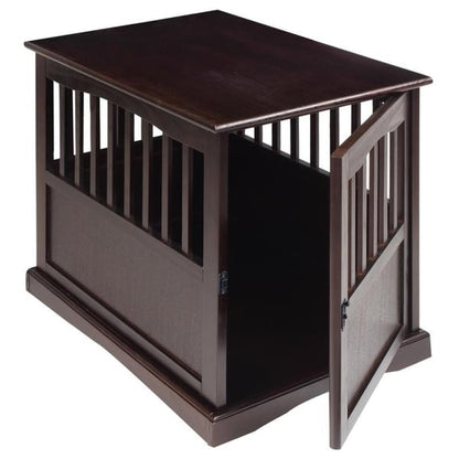 Table d'appoint en bois pour cage pour animaux de compagnie avec porte verrouillable