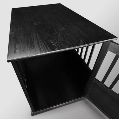 Table d'appoint en bois pour cage pour animaux de compagnie avec porte verrouillable