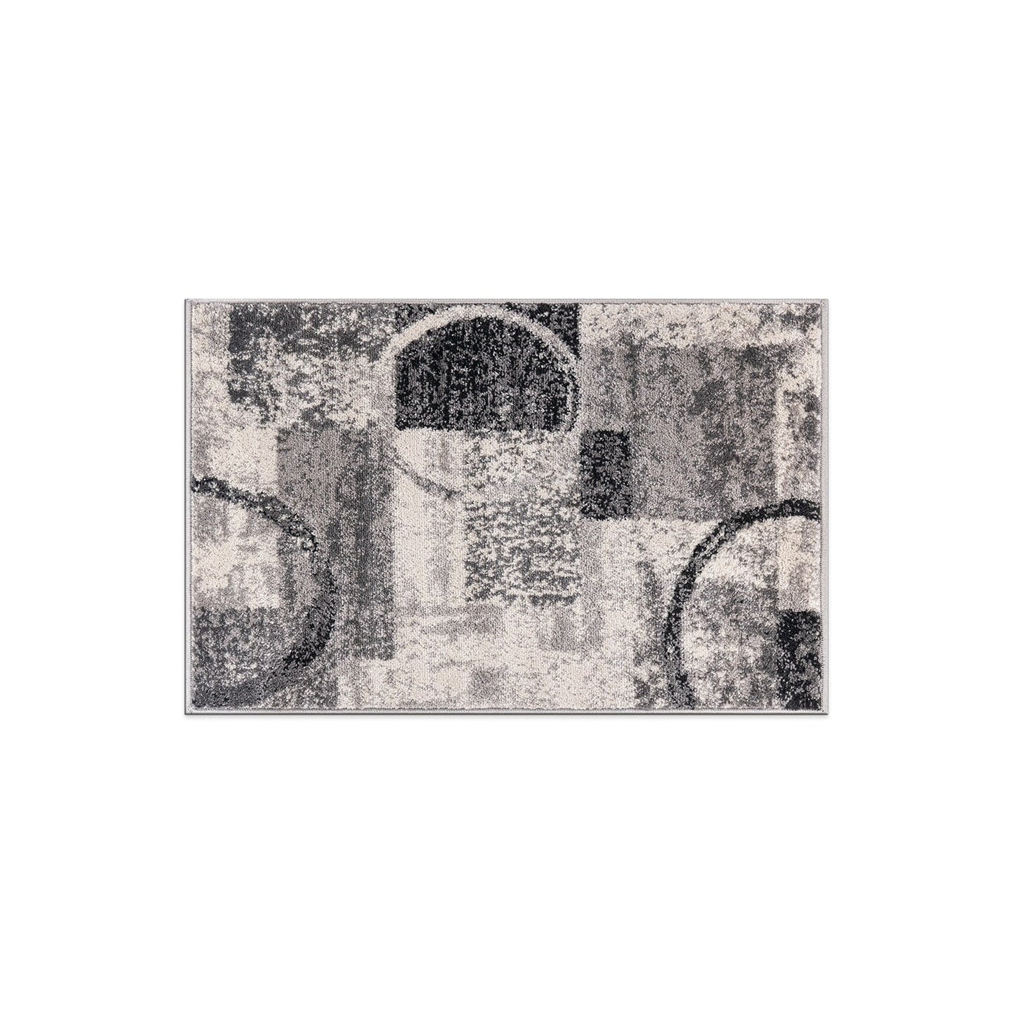 World Rug Gallery Abstract Polypropylene Machine-Made Circle Area Rug