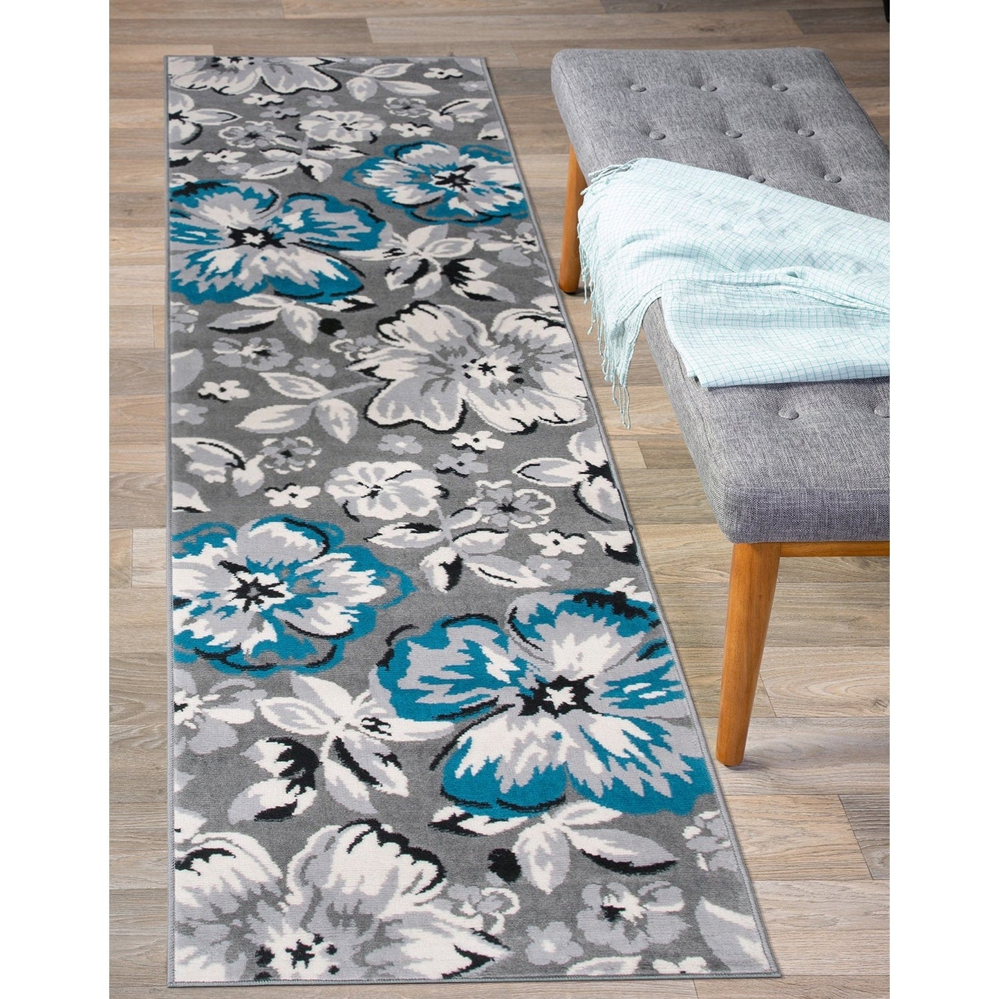 World Rug Gallery Modern Floral Design Area Rug