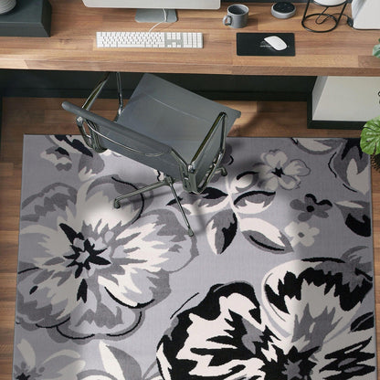 World Rug Gallery Modern Floral Design Area Rug