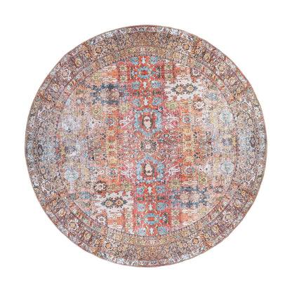 World Rug Gallery Transitional Distressed Machine Washable Non Slip Area Rug