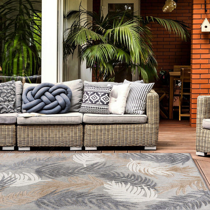 World Rug Gallery Tropical Floral Modern Indoor/Outdoor Area Rug
